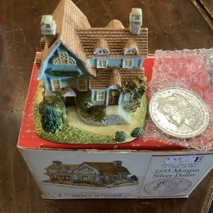 Liberty Falls vintage 1997 B. Cummings Signmaker & copy of Morgan Silver Dollar